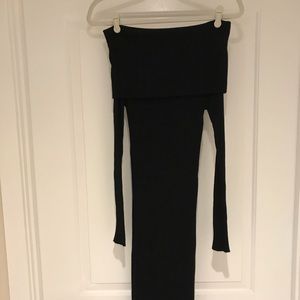 Off-the-shoulder Midi Sweater Dress